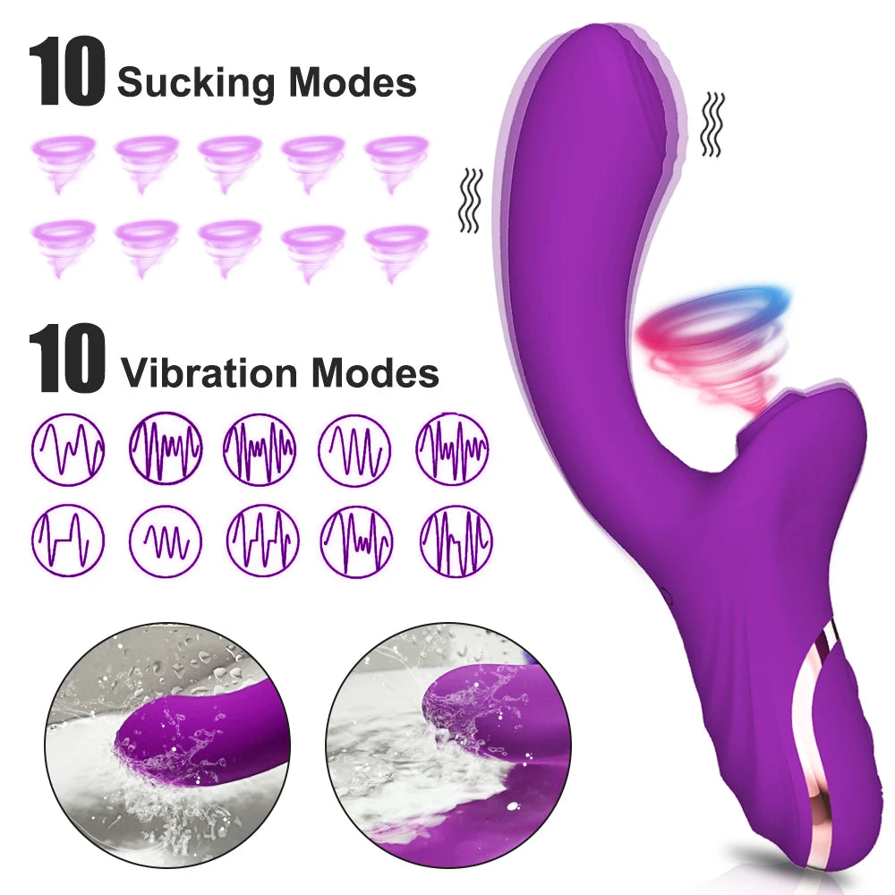 20 Modes Clitoral Sucking Vibrator: Female Stimulator, Dildo for Adults 18+