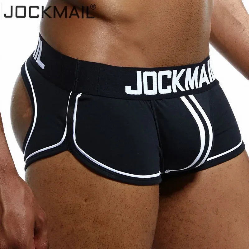 JOCKMAIL Bottomless Boxer: Sexy Open-Back Thong for Gay Men