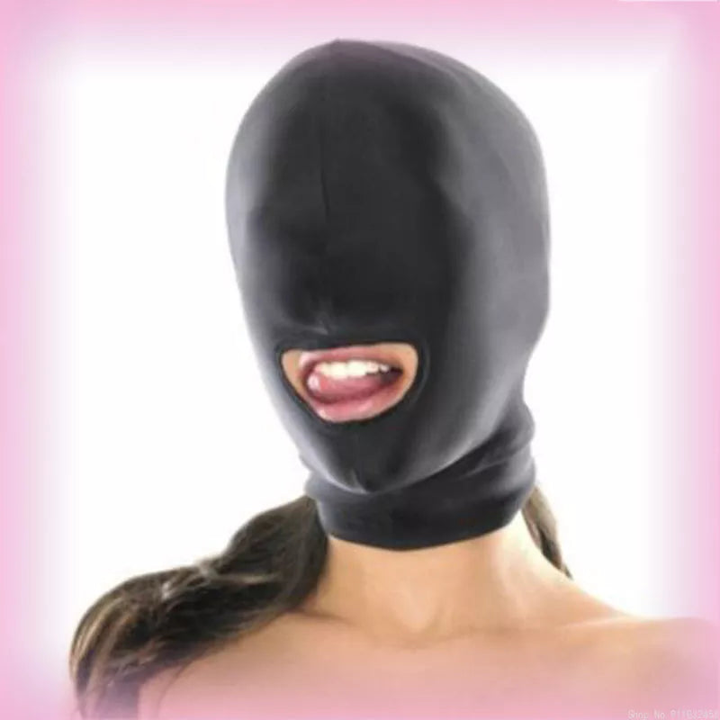 Exotic BDSM Restraints: Head Harness with Blindfold