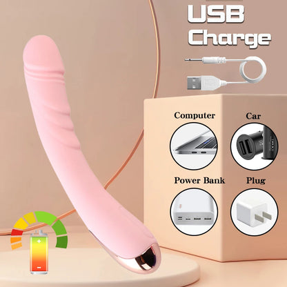 12 Modes Realistic Dildo Vibrator: Soft Vagina Clitoral Stimulator