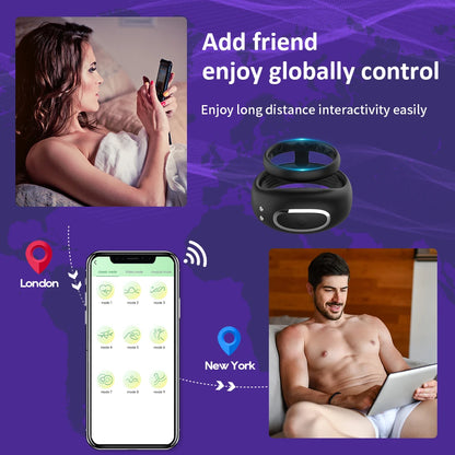 Wireless Remote Cock Ring Vibrator: Male Masturbator for Delayed Pleasure