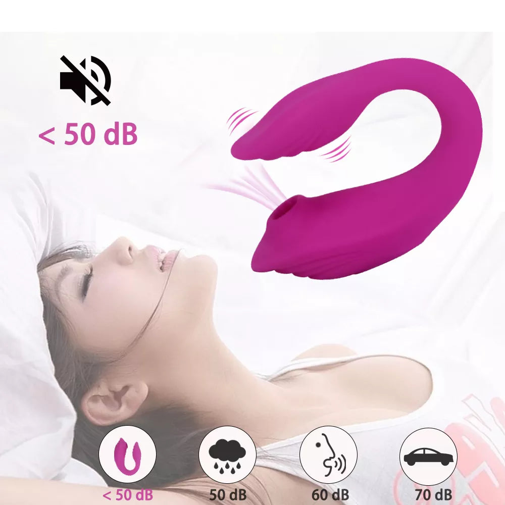 Wearable Sucking Vibrator: 10 Modes, G-Spot &amp; Clit Stimulation